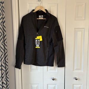 Spyder Charcoal and Black Kids Jacket